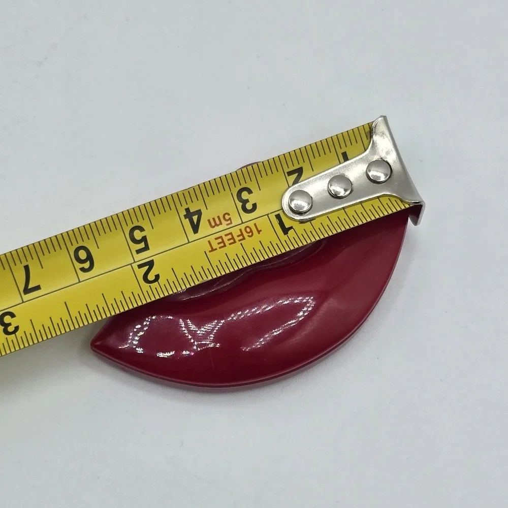 Vtg Lip Shaped Compact Pocket‎ Mirror By Blistex